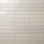 Wandtegel costa nova decor ribbel praia pale beige glans, Ophalen, Nieuw, 10 m² of meer, Wandtegels