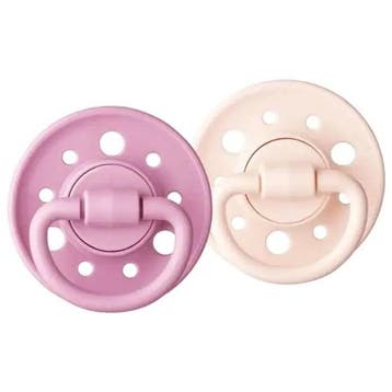 Dodie Gaia Fopspeen +0m Rond Rubber Roze - Verpakking van 2, Verzenden, Nieuw