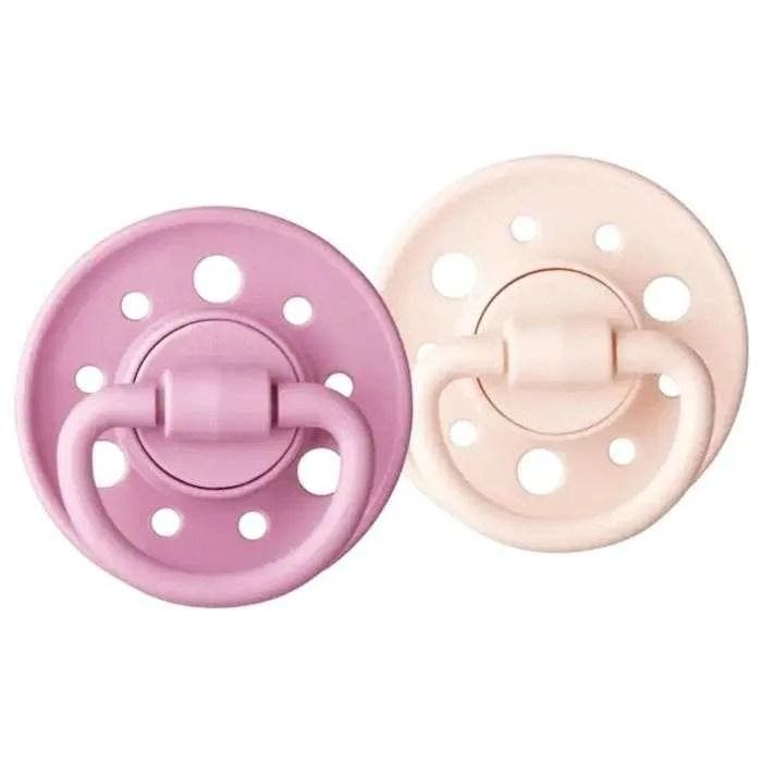 Dodie Gaia Fopspeen +0m Rond Rubber Roze - Verpakking van 2, Kinderen en Baby's, Autostoeltjes, Nieuw, Verzenden