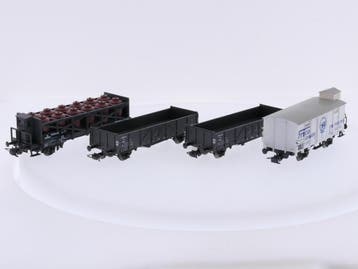 Schaal H0 Liliput 20740, 21614 en 2x 21640 set van 4 goed..., Gebruikt, Gelijkstroom, Overige typen, Ophalen of Verzenden