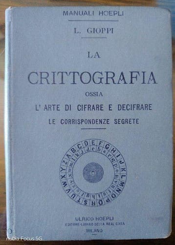Luigi Gioppi di Turkheim - La crittografia - 1897