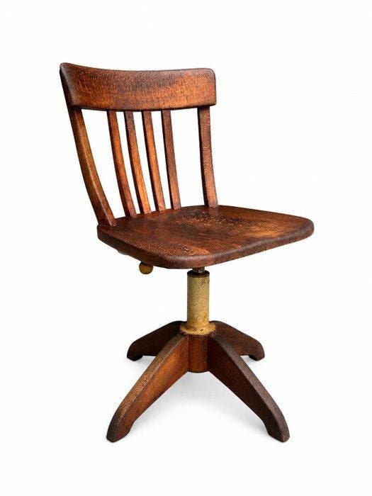 Albert Stoll - Stoel - Veerrotatie - Hout, Metaal, Antiek en Kunst, Curiosa en Brocante
