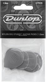 Jim Dunlop 445P10 nylon Big Stubby Plectrum 1.00 mm 6-pack, Ophalen of Verzenden, Nieuw, Elektrische gitaar