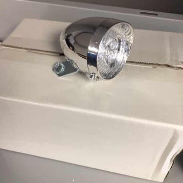 Koplamp chroom batterij (PER 10 STUKS), Verzenden, Nieuw
