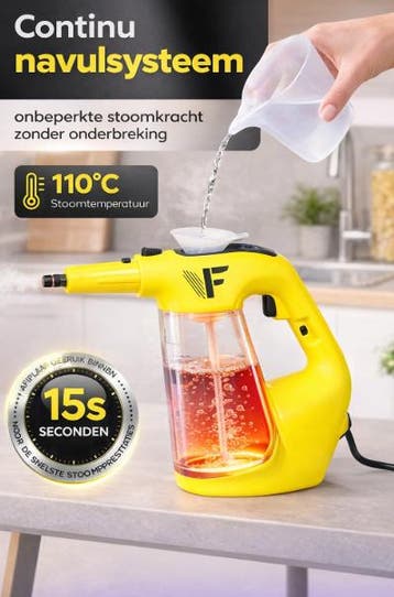 2dekans | Neighbours Friend 2-in-1 Stoomreiniger met, Ophalen of Verzenden, Zo goed als nieuw