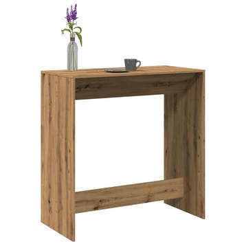 vidaXL Bartafel 102x50x103,5 cm bewerkt hout artisanaal, Huis en Inrichting, Verzenden, Nieuw