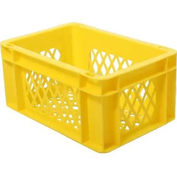UNBRANDED Fietskrat / bagagekrat mini geel 30x20x14,5cm, Ophalen of Verzenden, Nieuw, Overige merken