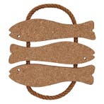 Kurk Onderzetter - 3 vissen, Ophalen of Verzenden, Nieuw