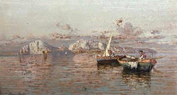 Giuseppe Carelli (1858–1921) - Capri vista da Massalubrense