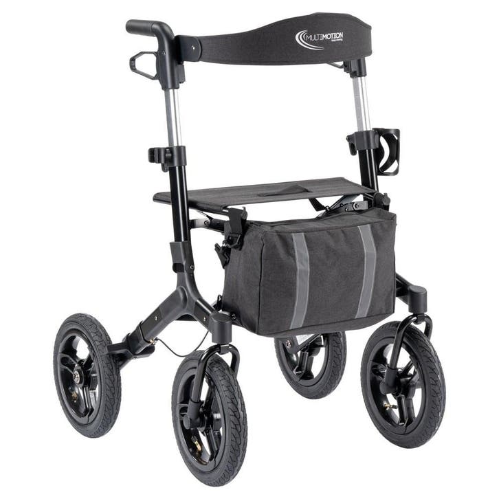 MultiMotion Outdoor rollator - Zwart, Diversen, Rollators, Ophalen of Verzenden