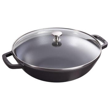 GGM Gastro | STAUB | SPECIALITIES - Wok met glazen deksel -, Huis en Inrichting, Keuken | Potten en Pannen, Verzenden, Nieuw