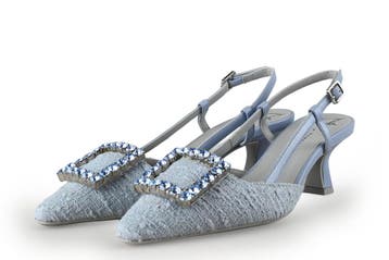Roberto Festa Slingbacks in maat 37½ Blauw, Zo goed als nieuw, Roberto Festa, Verzenden, Blauw