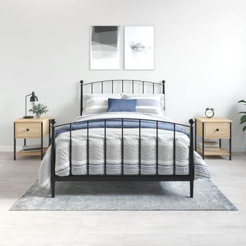 vidaXL Nachtkastjes 2 st 34x35,5x45 cm sonoma eikenkleurig, Huis en Inrichting, Slaapkamer | Nachtkastjes, Minder dan 45 cm, Verzenden