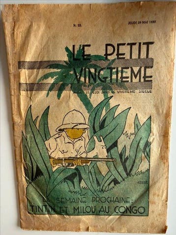 Le Petit Vingtième N°22 - Couverture Hergé «  Jonction, Boeken, Stripboeken, Nieuw