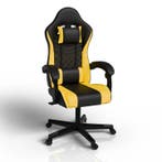 Gamingstoel / Bureaustoel HyperSeat - Zwart / Geel, Huis en Inrichting, Bureaustoelen, Verzenden, Nieuw