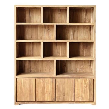 Moderne boekenkast | 180cm breed | 220cm hoog | massief hout, Huis en Inrichting, Kasten | Boekenkasten, 200 cm of meer, 150 tot 200 cm