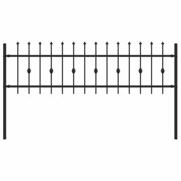 Tuinhek Zwart 200x130cm | Retourdeal 60% goedkoper, Ophalen of Verzenden, Zo goed als nieuw, Overige materialen, Spijlenhekwerk
