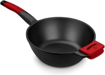 Wokpan BRA PREMIERE Rood/Zwart (Ø 28 cm), Nieuw