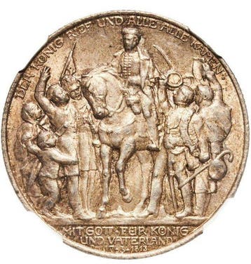 Duitsland, Pruisen Wilhelm II. 2 Mark 1913 - NGC MS63
