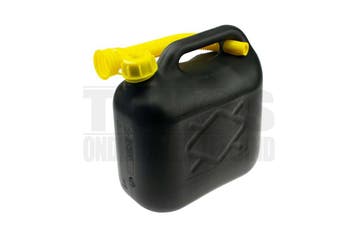 Jerrycan 5 Liter kunststof brandstof benzinekan zwart, Fietsen en Brommers, Ophalen of Verzenden, Nieuw, Merkloos