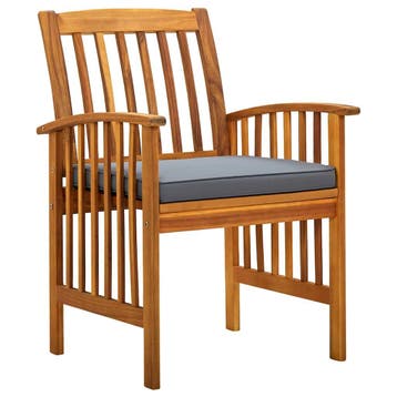 vidaXL 3-delige Tuinset met kussens massief acaciahout, Tuin en Terras, Tuinsets en Loungesets, 2 zitplaatsen, Verzenden, Nieuw