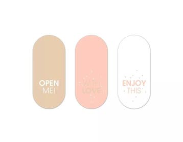 10x Stickers Retro Shapes Roze zand neon, Ophalen of Verzenden, Nieuw, Meerdere stickers