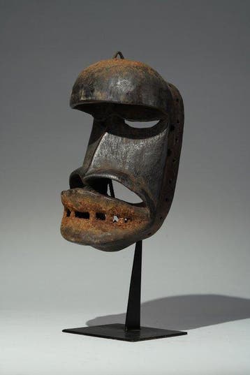 Een houten masker - kraan - Ivoorkust (Zonder minimumprijs)