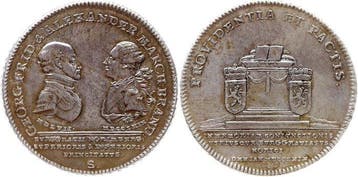 Duitsland Brandenburg-Ansbach. Alexander. Konventionstaler