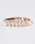 Stapelring - 14 karaat Geel goud - 0.57ct. tw. Diamant