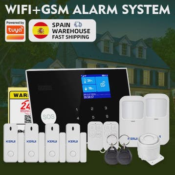 KERUI WIFI GSM Alarm Systeem met Tuya Smart App - Slimme Bev, Verzenden, Nieuw