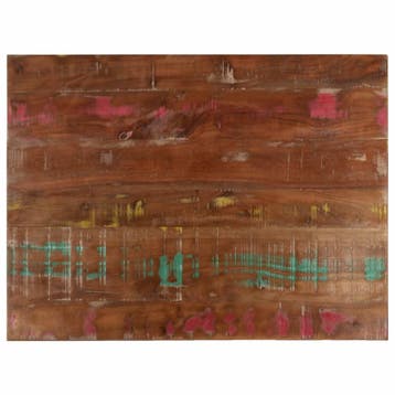 vidaXL Tafelblad rechthoekig 80x70x1,5 cm massief gerecycled, Verzenden, Nieuw