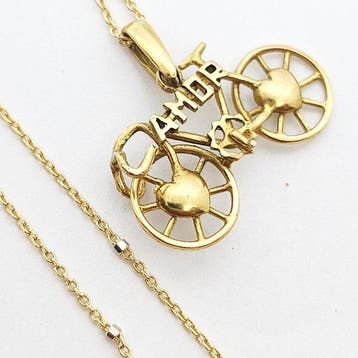 Ketting met hanger - 18 karaat Geel goud