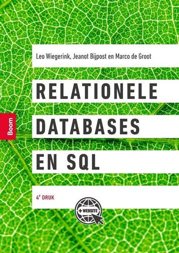 9789024429936 Relationele databases en SQL, Boeken, Verzenden, Nieuw, Leo Wiegerink