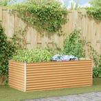 vidaXL Verhoogde plantenbak 195 x 100 x 68 cm Gegalvaniseerd, 100 cm of meer, Verzenden, Nieuw, Metaal