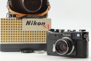 Nikon S3 Olympic Black 5cm F/2 Rangefinder Camera Analoge, Nieuw