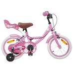 vidaXL Kinderfiets 16 Inch voor 4-6 jaar oud Lichtroze, Verzenden, Nieuw