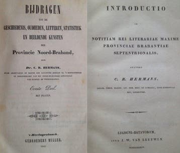 C.R. Hermans - Geschiedenis Noord-Braband - 1834-1845