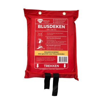Blusdeken softbag 180 x 180 cm, Huis en Inrichting, Brandblussers en Brandkasten, Verzenden, Nieuw