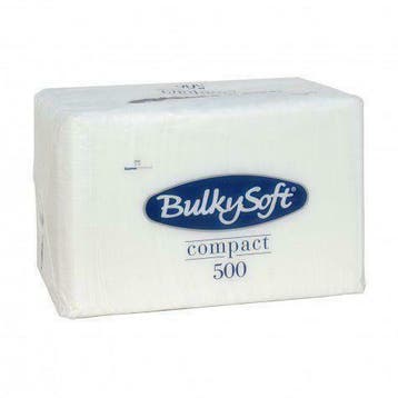 Tissue Servetten 33x33 1/4 eenlaags , wit doos a 3000 Stuks.