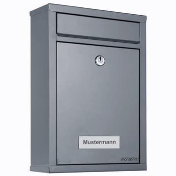 Brievenbus Zilver 32x22x9cm (Brievenbussen, Tuin en Terras), Verzenden, Nieuw