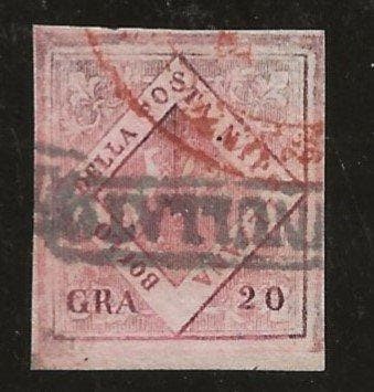 Italiaanse oude staten - Napels 1859/1859 - Falsificatie uit, Gestempeld