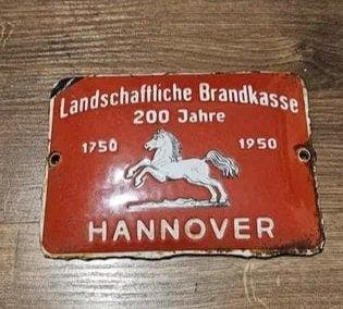 Emaille herdenkingsplaatje - Emaille plaat - Metaal