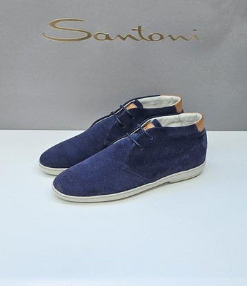 Santoni - Veterschoenen - Maat: EU 43.5, EU 44, Nieuw