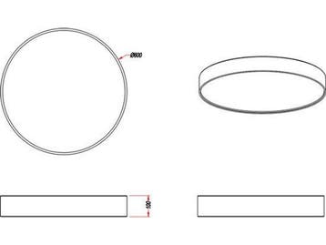 TRIO LUGANO - LED Plafondlamp - 42W Dimbaar, Huis en Inrichting, Verzenden, Nieuw