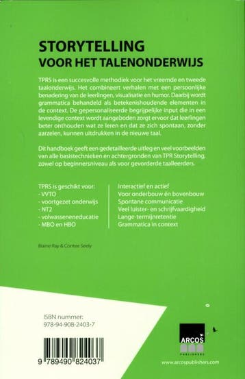 Storytelling voor het talenonderwijs 9789490824037, Verzenden, Zo goed als nieuw, Blaine Ray