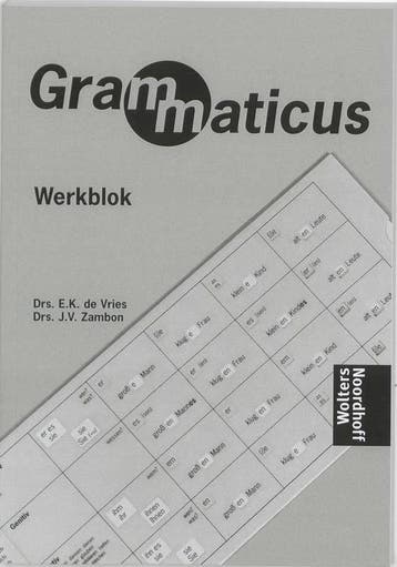 Grammaticus Werkblok 9789001923549, Zo goed als nieuw