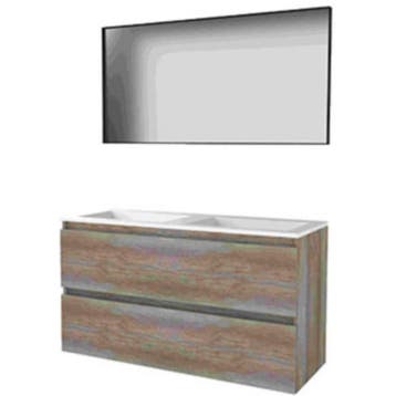 Basic-Line Framed 46 Badkamermeubelset - 120 x 46 cm -, Huis en Inrichting, Badkamer | Badkamermeubels, Ophalen of Verzenden, Nieuw