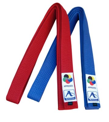Karateband voor kumite Arawaza | Blauw (Maat: 220), Verzenden, Nieuw, Karate, Vechtsportmateriaal