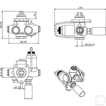 Mercedes opvoerpomp OM636, OM621 met loopwiel, Ophalen of Verzenden, Nieuw, Motor en Techniek, Zeilboot of Motorboot