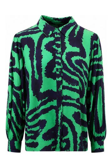 Pom Amsterdam Blouse in maat 42 Groen, Kleding | Dames, Pom Amsterdam, Verzenden, Gedragen, Groen
